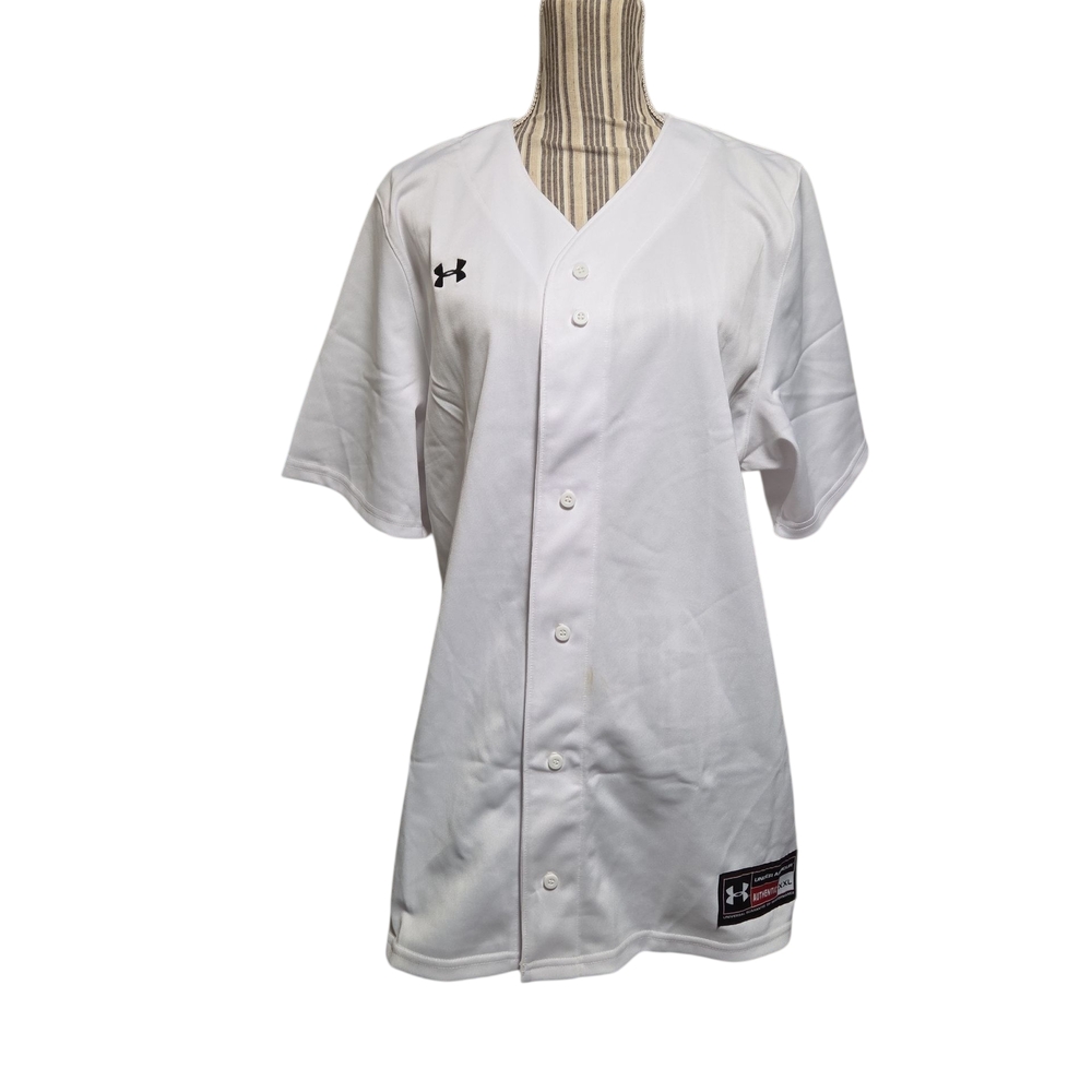 Under Armour Men's White Baseball Jersey